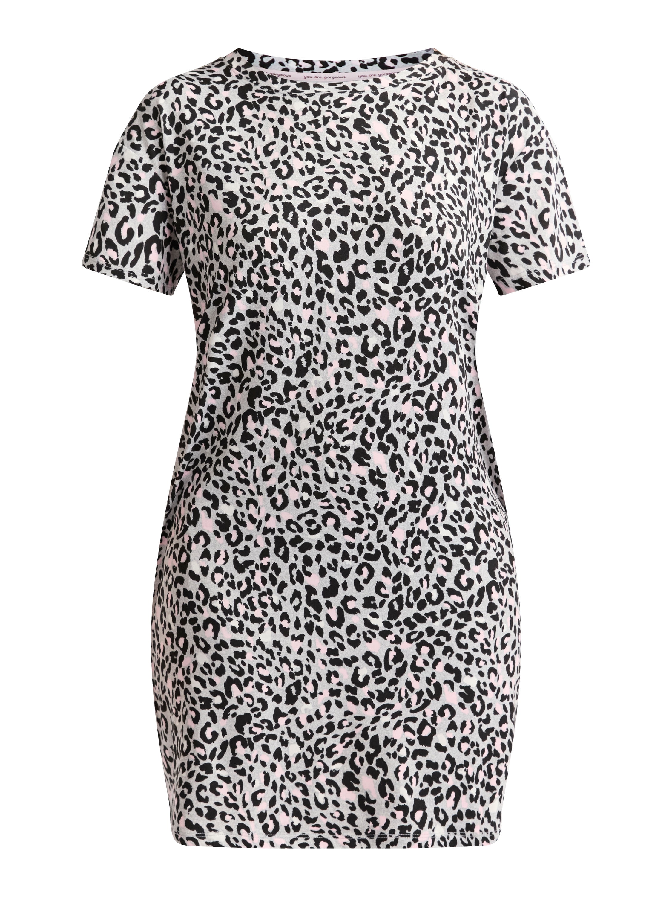 Joyspun Women's Dreamy Soft Collection Sleepshirt with Short Sleeves, Sizes S/M-2X/3X