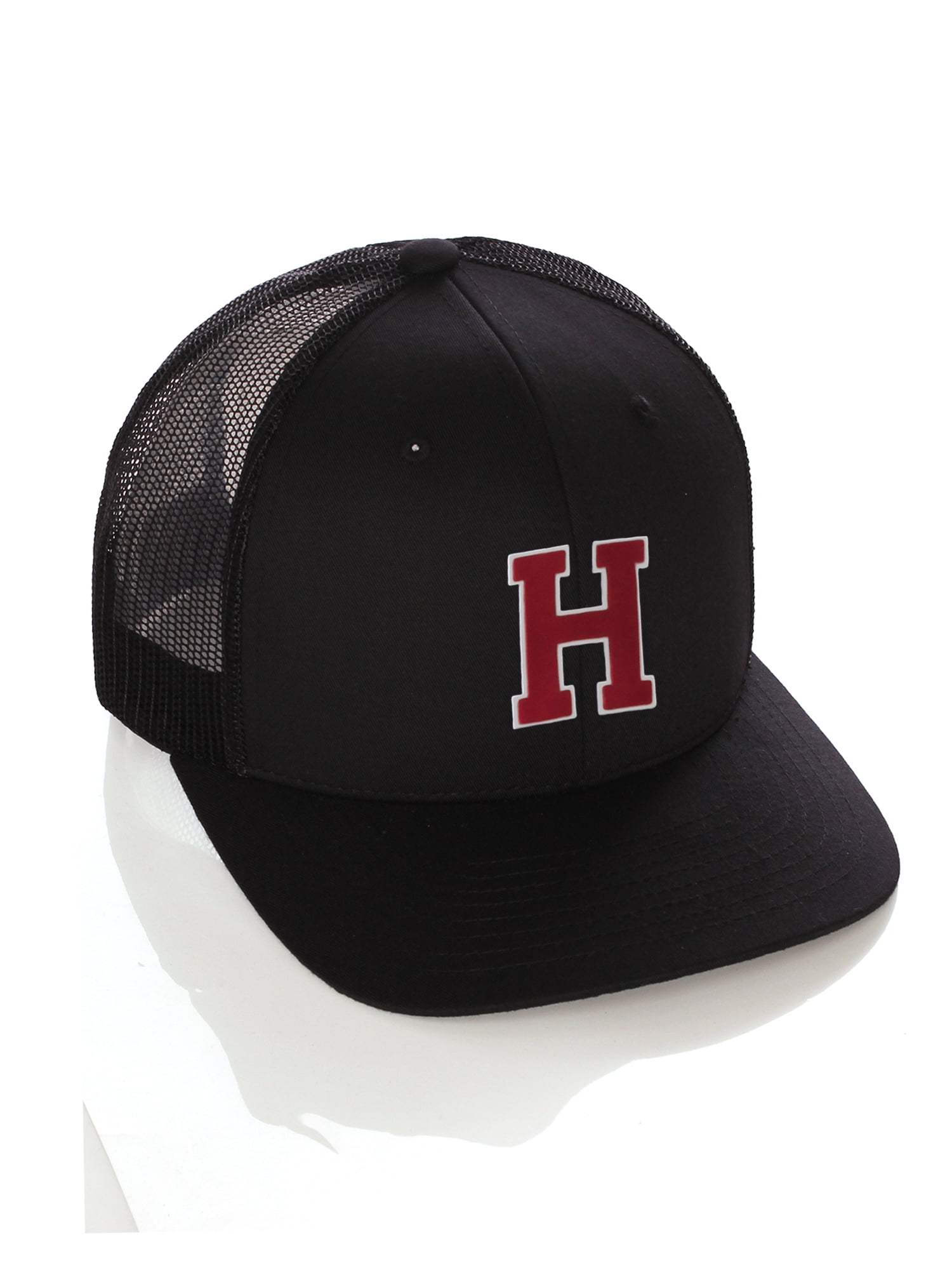 Team Sports Custom Initial Letter H Trucker Hat Adjustable Snapback Baseball Cap