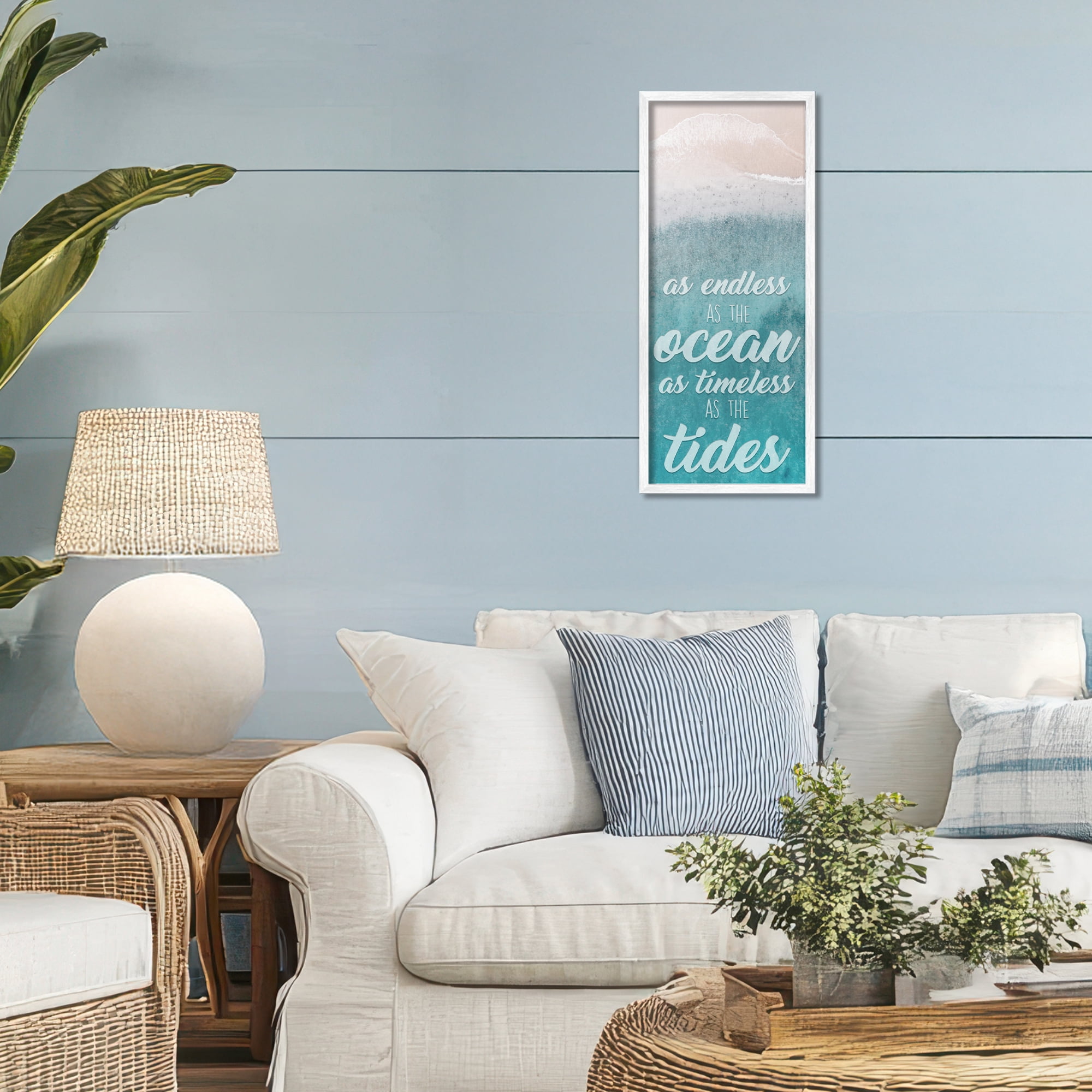 Stupell Industries Endless Ocean Timeless Tides White Framed Giclee Art, design by Marcus Prime