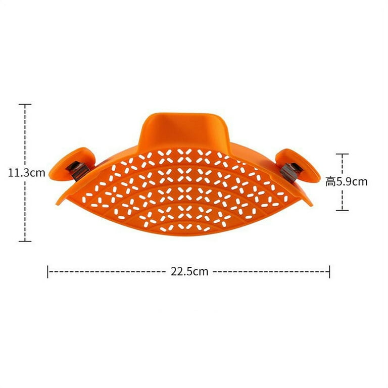 Universal Silicone Clip-On Pot Strainer - altCookingHub