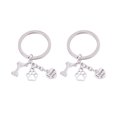 thumbnail image 1 of 2pcs Bone Dog Paw Keychains Unique Key Holder Exquisite Key Ring Key Decoration Small Gift for Men Women, 1 of 9