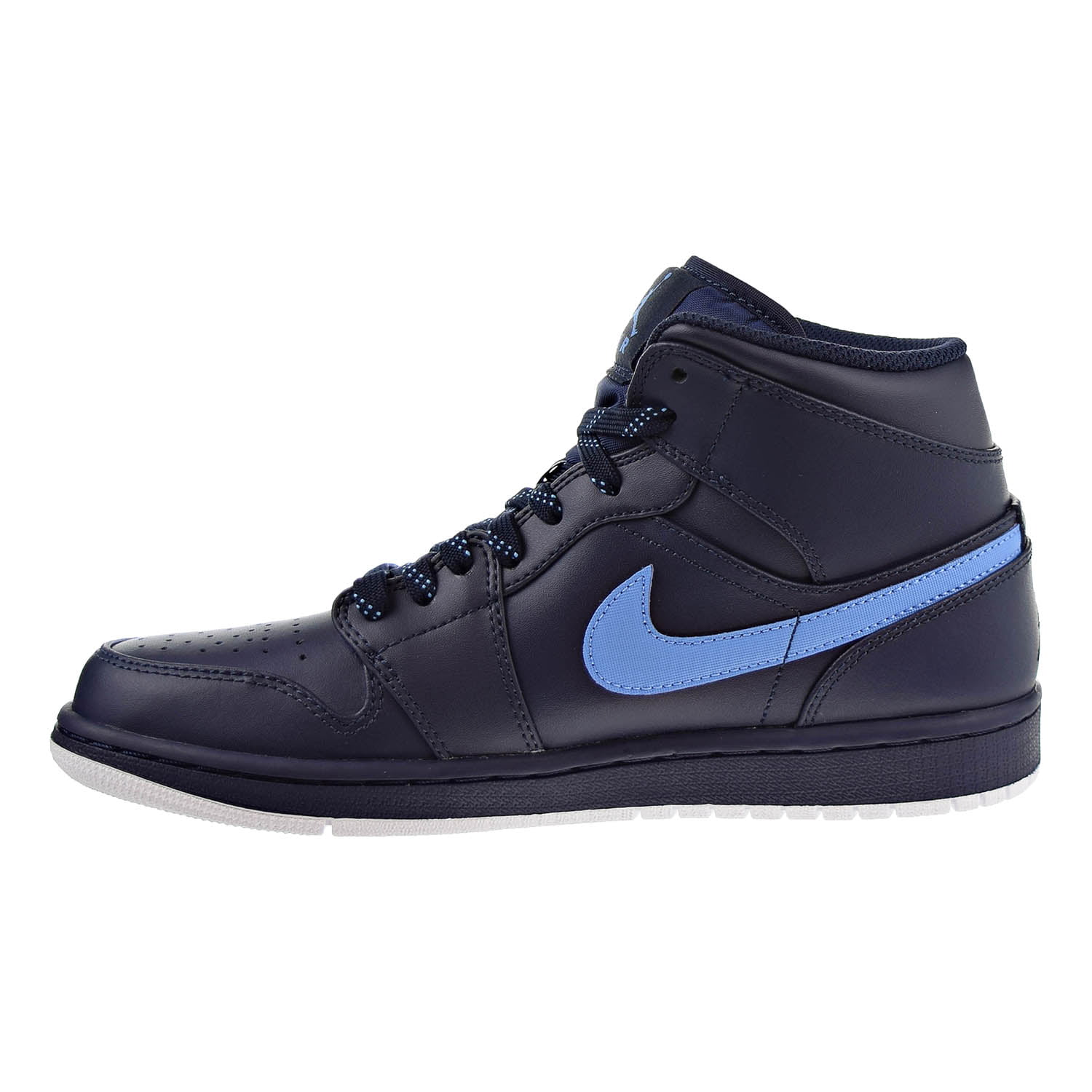 Air Jordan 1 Mid Men's Shoes Obsidian/University Blue-White 