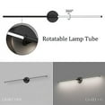 thumbnail image 3 of Ralbay 40inch Modern Black Vanity Light,30W LED Light Bar 360° Rotatable Matte Bathroom Wall 5000K White, 39.4 inch-30W, 3 of 6