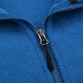 thumbnail image 6 of Miluxas Men's Soft Polar Fleece Jacket Lightweight Full Zip Jackets Casual Outdoor Warm Jackets Coats with Pockets Blue, 6 of 9