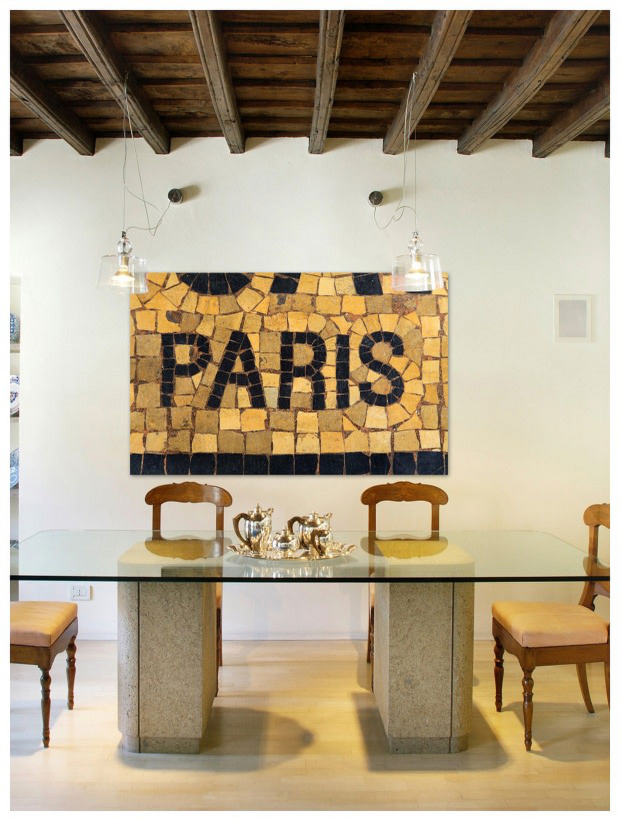 "Paris Mosaic" Painting Print on Wrapped Canvas