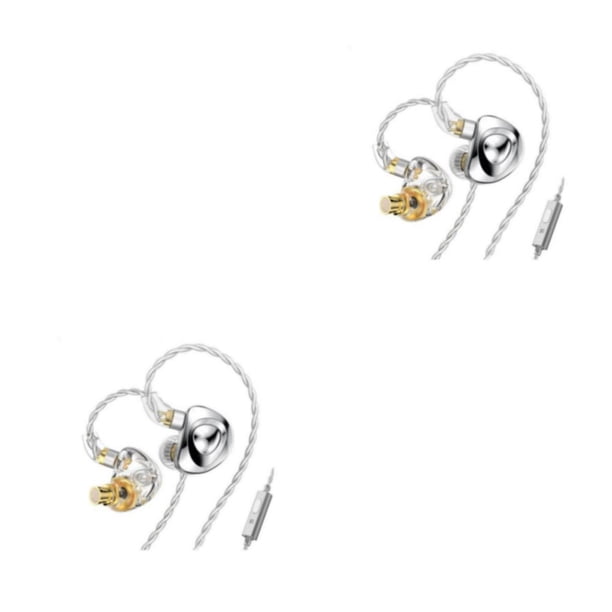 Auriculares con cable Matsuzay deportivos Accesorios para juegos Plata/Con Micrófono 2piezas