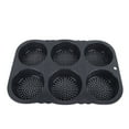 thumbnail image 1 of <p>Hamburger Bun Pan, Bread Baking Mould Multipurpose Easy To Clean Foldable 6 Cavity  For Microwaves For Kitchen</p>, 1 of 7