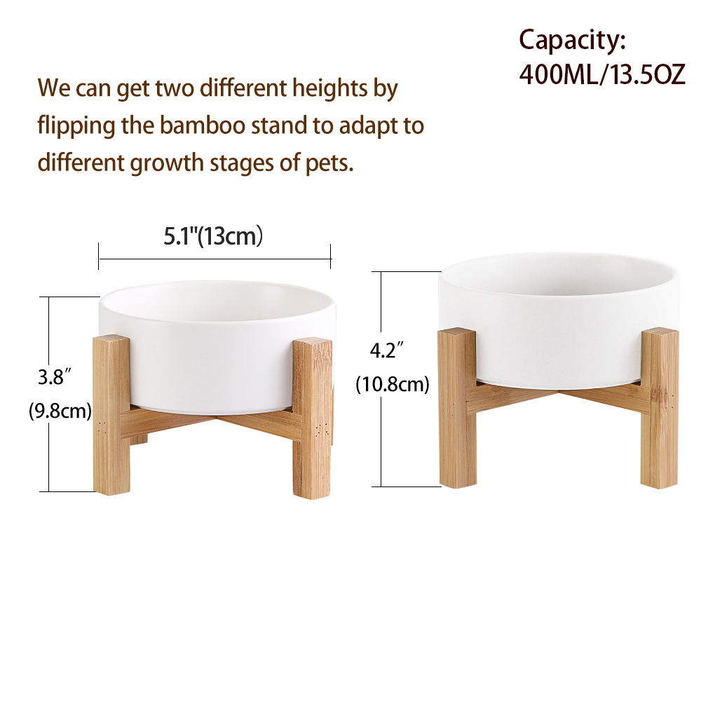 Lionwei Elevated Ceramic Cat and Dog Bowl photo 3