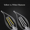 thumbnail image 6 of Feit White Filament BA10 E12 (Candelabra) Filament LED Bulb Soft White 40 Watt Equivalence 4 pk, 6 of 17