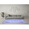thumbnail image 3 of Ahgly Company Machine Washable Indoor Square Persian Blue Traditional Area Rugs, 7' Square, 3 of 4