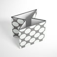 thumbnail image 3 of Bacati Dots/Pin Stripes Storage Box, Small, Gray/Yellow, 3 of 5
