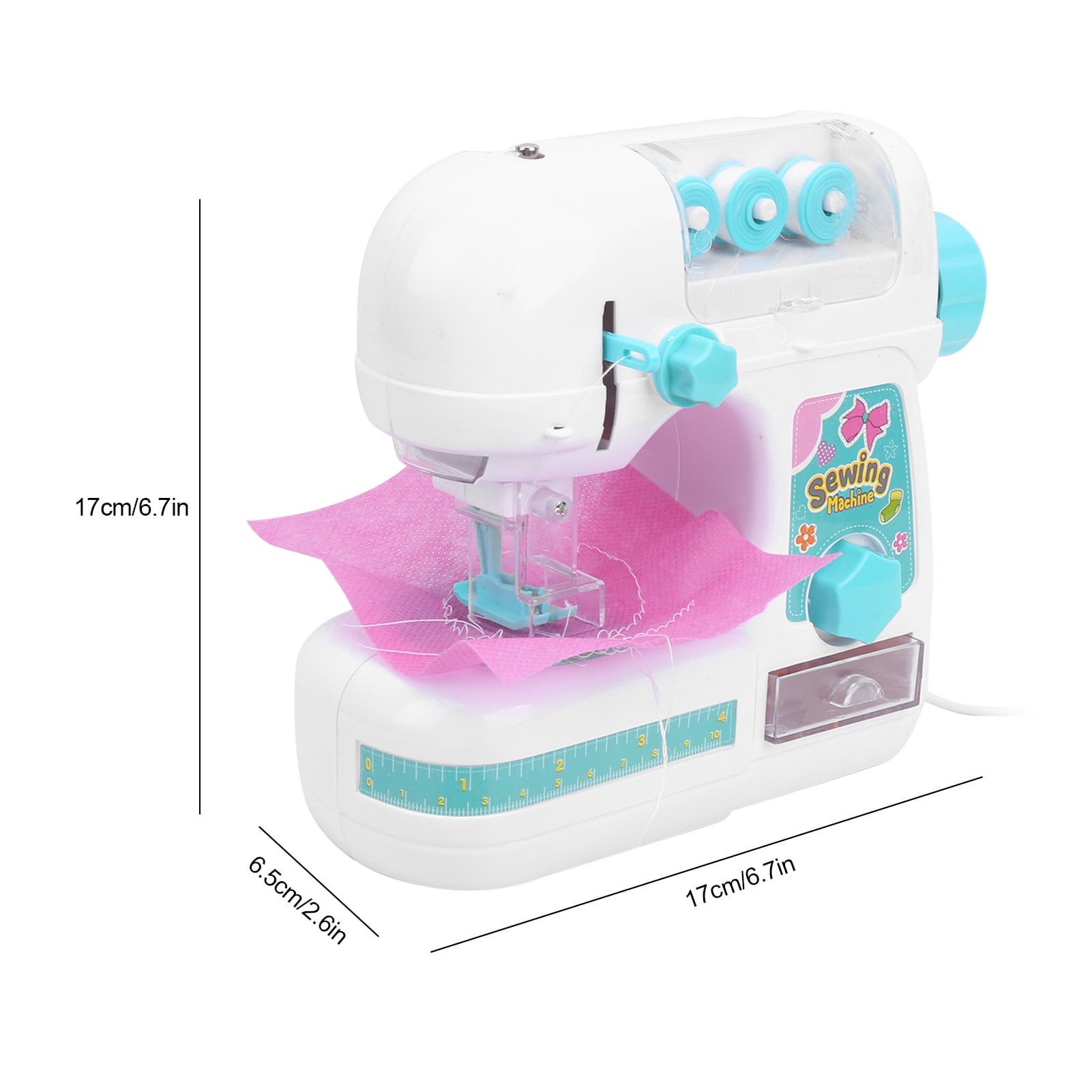 Mini Sewing Machine, Educational Electric Kids Sewing Kit, DIY Interesting for Kids Over 4 Years Old Boys and Girls Birthday Gifts