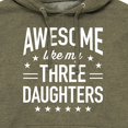 thumbnail image 3 of Instant Message - Awesome Like My 3 Daughters  - Men's Pullover Hooded Fleece Sweatshirt, 3 of 7