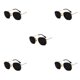 thumbnail image 2 of Minnieouse Gafas de sol hexagonales de PC, gafas de sol poligonales con montura pequeña, lentes polarizadas, materiales cómodos Unisex, dorado, Type2 NO2, 2 of 6