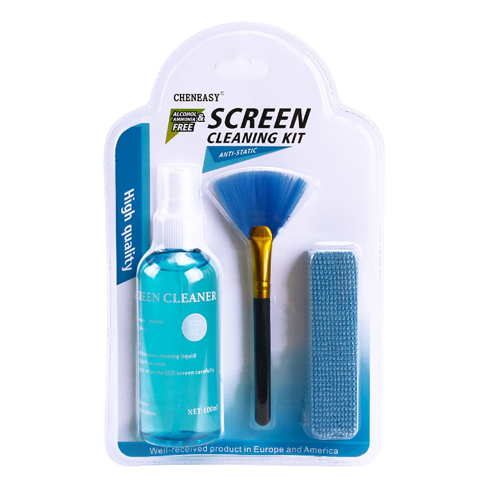 Clean Screen Wizard Lens Cleaning Cloths Electronic Cleaner Micro Fiber Eye  Glass Clean Cloths and Lens Cleaner, Lint Free Microfiber and Microfibre