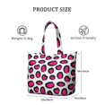 thumbnail image 4 of 22 Inch Oversized Travel Bag Lightweight Canvas Weekender Duffel with Multi Pockets, Animal Print, 4 of 5