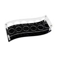 thumbnail image 1 of Soporte acrílico para copas de vino, estante para vasos de whisky, vitrina expositora, accesorios de bar, bandeja de degustación para bar doméstico, Ondulado, 1 of 8