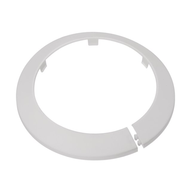 Unique Bargains 110mm White PP Escutcheon Water Pipe Cover Decoration 2 Pack