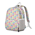 thumbnail image 2 of Colorful Funny Dachshund Backpack Backpack for School,Cute School Bag,Schoolbag with Adjustable Shoulder Straps & Padded Back,13.8"x11.4"x6", 2 of 5