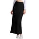 thumbnail image 1 of Falda Midi de Punto INSPIRE CHIC para Mujer, Falda Cuerpo Ajustado de Cintura Alta, 2XL, Negra, 1 of 6
