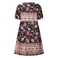 thumbnail image 4 of Bescita Robes à Manches Courtes Imprimées Florales Vente de Dégagement, 4 of 4