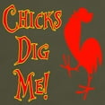thumbnail image 3 of CafePress - Chicks Dig Me Dark T Shirt - Men's Classic Graphic Cotton T-Shirt, 3 of 4