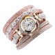 thumbnail image 5 of Reloj de lujo para mujer Sunnimix Brazalete de Reloj analógico Marfil, 5 of 6