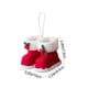 thumbnail image 2 of Ornamentos de Navidad Blancos 10x8.5x7.5cm / 3.9x3.3x2.9In Colgante de Peluche, 2 of 7