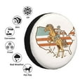 thumbnail image 4 of Balery Vintage Wild West Cowboy Cubiertas para Neumáticos - Protector Resistente para Neumáticos de Camioneta, SUV, Remolque, Camper y RV-17 inch, 4 of 6