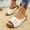 White, variant on Fnooota Womens Comfort Sandals, Vacation Casual Slip On Open Toe Wedge Sandals Blue Size 7