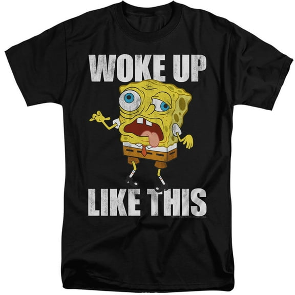 Spongebob Woke Up Like This Meme Unisex Adult Tall T Shirt