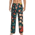 thumbnail image 2 of Lsque Berries and Flowers Print Men's Pajama Pants, Lounge Pant - Comfortable Home Wear,Elastic Waistband, Stylish Design-X-Large, 2 of 9