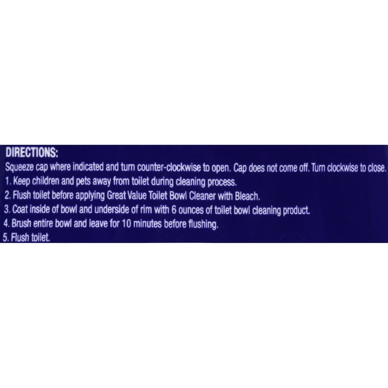 Great Value Toilet Bowl Cleaners, Fresh Scent, 24 Fluid Ounce