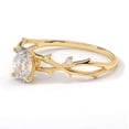 thumbnail image 3 of Jewelerix 14K Yellow,White Gold Vermeil Ring Oval Cut Engagement Solitaire Ring Moissanite Bridal Wedding Jewelry for Women's, 3 of 7