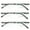 3 Grey, variant on 3 Pairs Lightweight Men Women Rimless Comfortable Reading Glasses with Spring Hinge - Clear Lens Reader +3.00