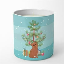 Carolines Treasures CK3494CDL 3.75 x 3.25 in. Unisex Brussels Griffon Christmas Tree 10 oz Decorative Soy Candle
