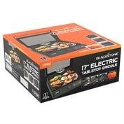 Blackstone E-Series Griddle, 17 Electric Tabletop Flat Top Grill with Hood, Black