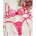 thumbnail image 2 of Pink Lingerie Heart Bow Strap Set, 2 of 5