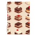 thumbnail image 7 of FORMRS 1-Subject Spiral Notebook 8" x 5" College Ruled 60 Refillable Sheet A5 Hard Cover, 2 Pack, Pink Cakes, 7 of 7
