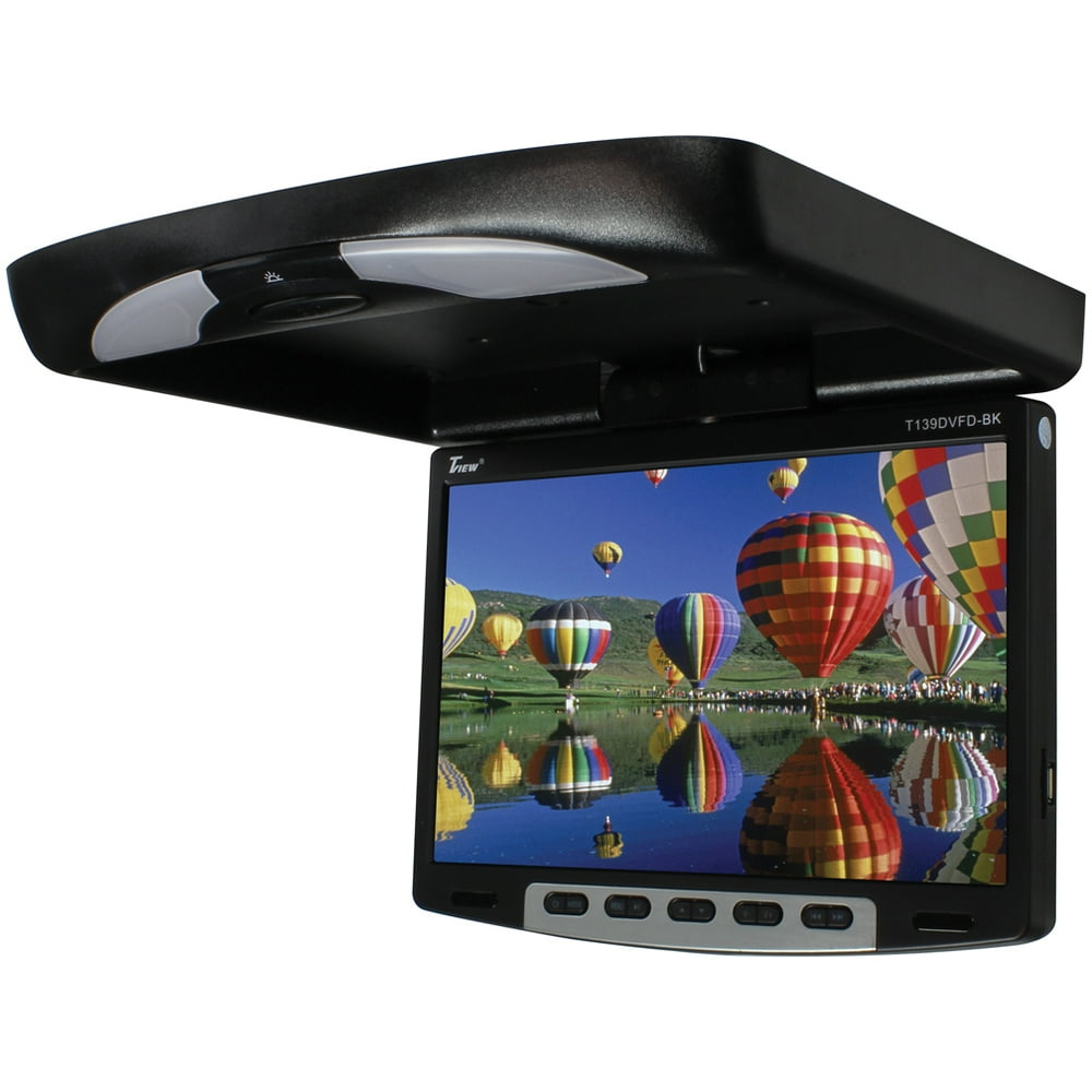 Tview T139DVFDBK 13'' Flipdown Wide Screen W/built In Dvd Player ...