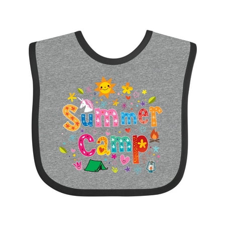 

Inktastic Summer Camp Vacation Gift Baby Girl Bib