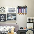 thumbnail image 7 of Medal Holder Gymnastics Display Hanger Over 60 Medals Rack Sports Awards Metal Lanyard Holder Rack Sturdy Wall Mounted for Athletes Champions Players Gymnastics Black 15.7 x 5.9inch, 7 of 7