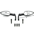 thumbnail image 2 of Krator Custom Rear View Mirrors Black Pair w/Adapters Compatible with Yamaha V-Star Vstar 950 1100 1300 Classic Stryker, 2 of 3