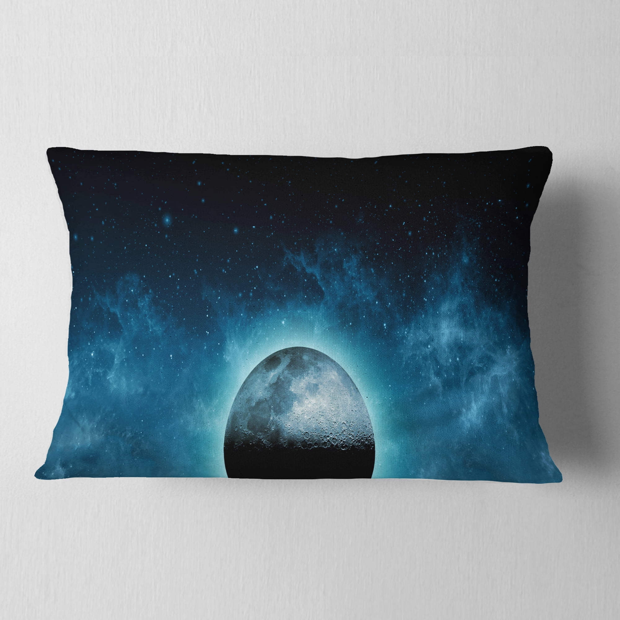 Designart 12" x 20" Multi-color Polyester Throw Pillow