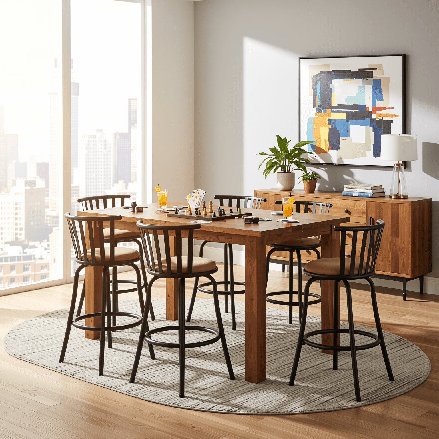 Homy Casa Comfortable Swivel Bar Stools Set of 3, Adjustable 24"-29" Counter Height Chairs with Backrest for Kitchen Island and Home Bar, Brown