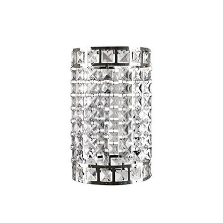 

Tadpoles Faux-Crystal & Chrome Cylinder Shade Chandelier Style