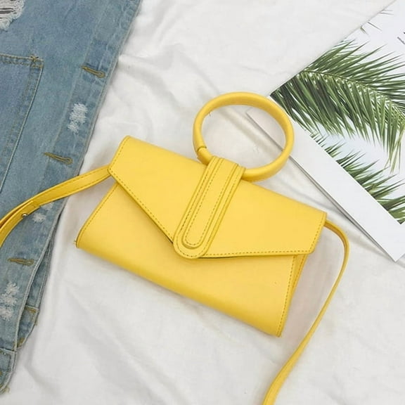 HMSHA Fashion Candy Color Shoulder Bags For Women Round Top-Handle Crossbody Small Bags Purse Lady Daily Use Handbag Clutch