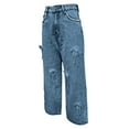 thumbnail image 6 of Womens Low Rise Baggy Jeans Loose Fit Straight Wide Leg Denim Pants Casual Trendy Boyfriend Streetwear Trousers Designer Wide Leg Pants for Women Jean Pajama Pants Women Super Straight Jean Pants for, 6 of 8