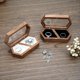 thumbnail image 3 of Caja de Madera para Anillos con 2 Ranuras, Organizador Diario para Guardar Anillos, Pendientes y Joyas, Caja de Compromiso para Anillos de Boda D, 3 of 10