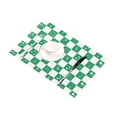 thumbnail image 2 of BSDHOME Notes de Musique Fond Vert et Blanc Set de Table Tapis Alimentaire 12x18 Pouces Tapis de Table Antidérapant, 2 of 4